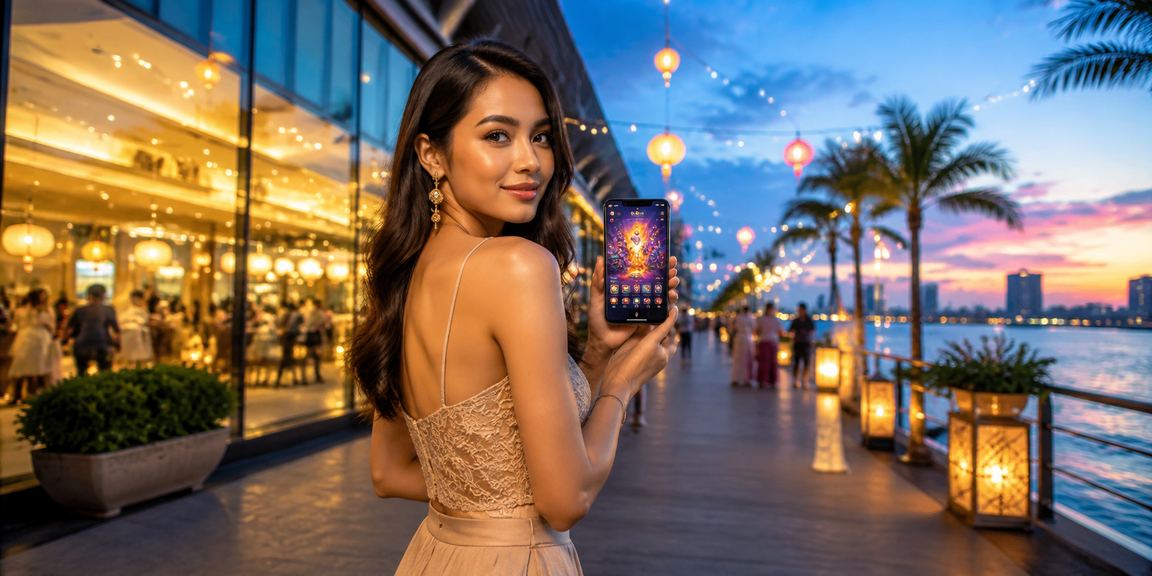 Paparan aplikasi kasino dalam talian Johor Bahru melalui telefon pintar di platform f700